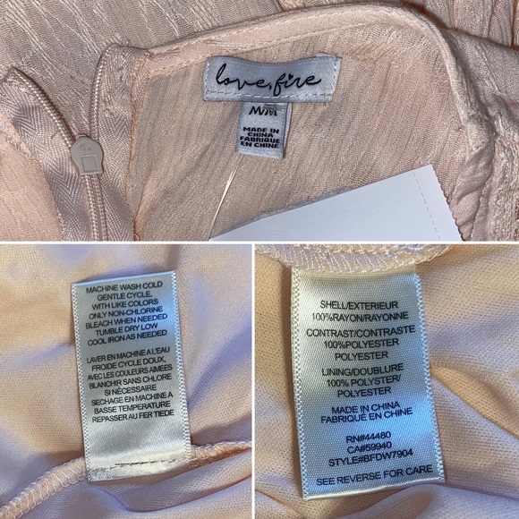 Womens medium cream boho dresses bell sleeves cutout keyhole cute trendy keyhole - Picture 3 of 10